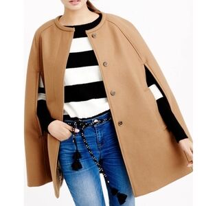 J. Crew Melton Wool Cape M/L